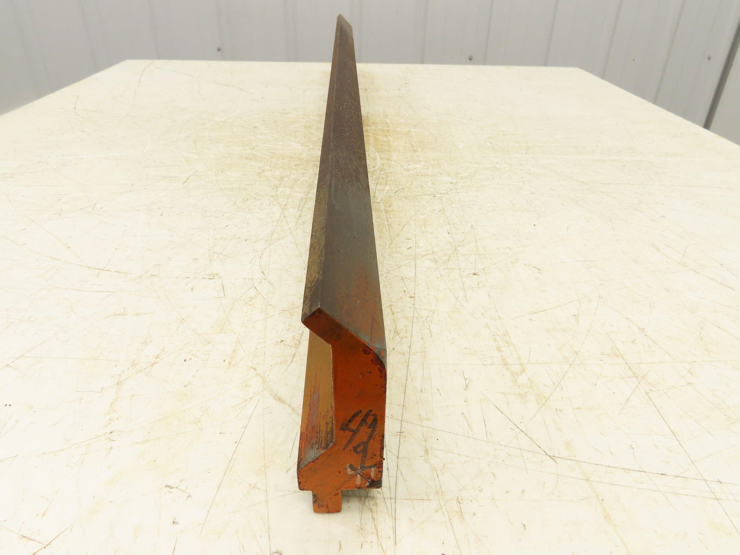 Press Brake Gooseneck Punch Die 42" Long 90° V 3/8" Finger 3-3/4" H