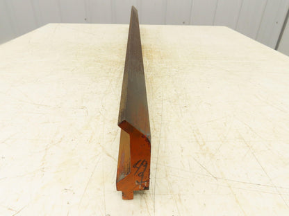 Press Brake Gooseneck Punch Die 42" Long 90° V 3/8" Finger 3-3/4" H