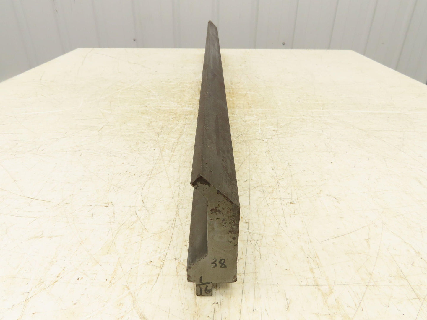 Press Brake Gooseneck Punch Die 38" Long 90° V 3/8" Finger 3-3/4" H