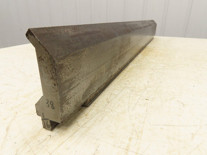 Press Brake Gooseneck Punch Die 38" Long 90° V 3/8" Finger 3-3/4" H