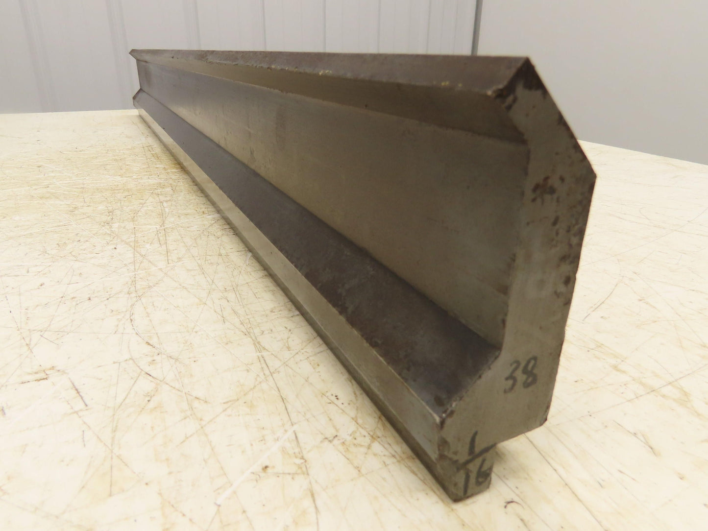 Press Brake Gooseneck Punch Die 38" Long 90° V 3/8" Finger 3-3/4" H
