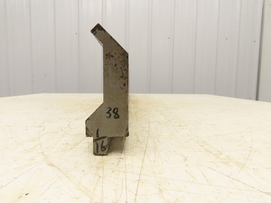 Press Brake Gooseneck Punch Die 38" Long 90° V 3/8" Finger 3-3/4" H