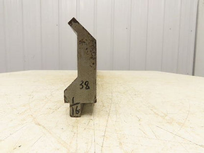 Press Brake Gooseneck Punch Die 38" Long 90° V 3/8" Finger 3-3/4" H