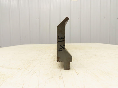 Press Brake Gooseneck Punch Die 31-1/4" Long 90° V 1/4" Finger 3-3/4" H