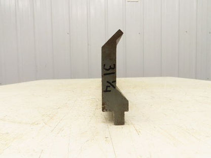 Press Brake Gooseneck Punch Die 31-1/4" Long 90° V 1/4" Finger 3-3/4" H