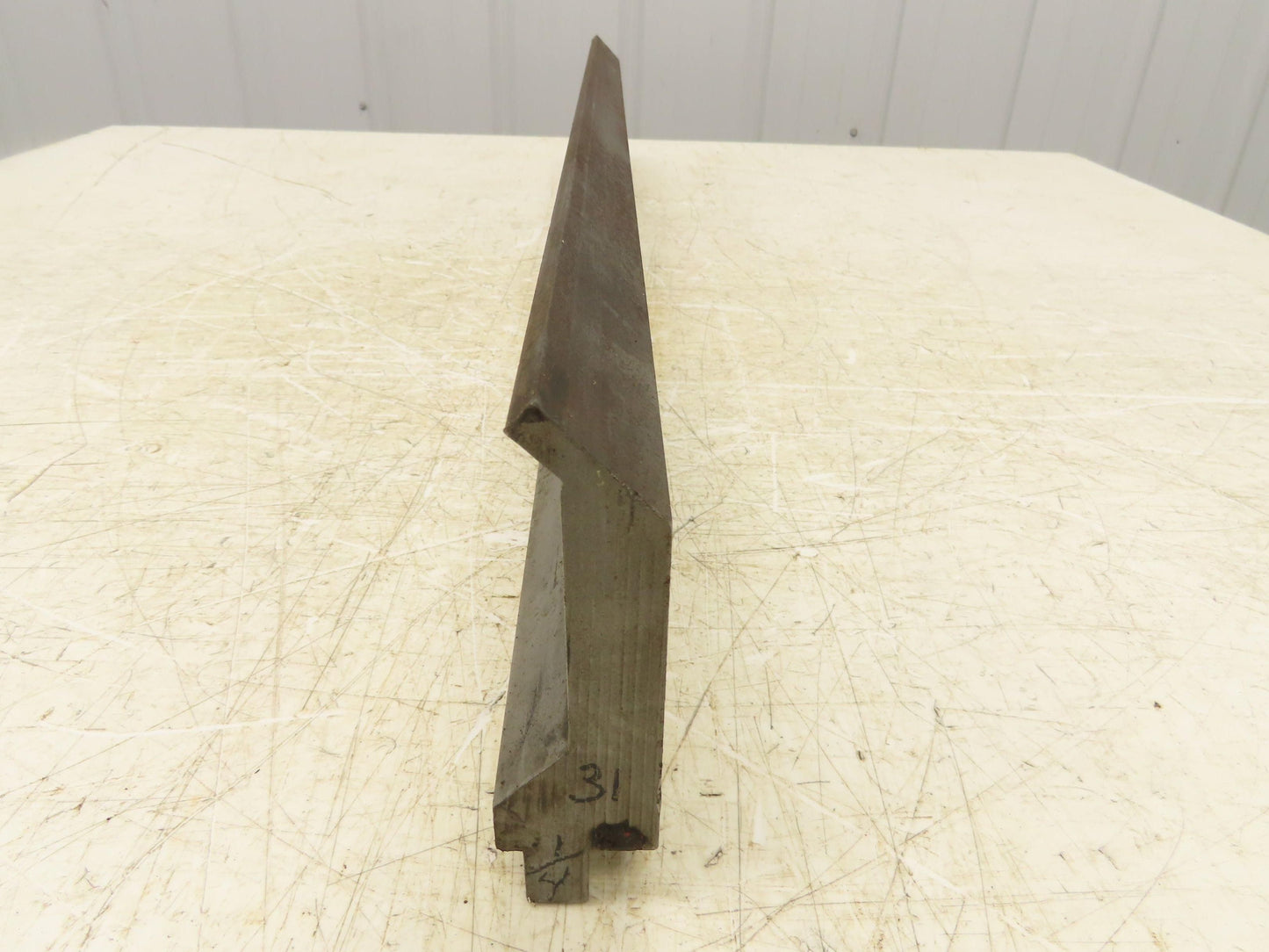 Press Brake Gooseneck Punch Die 31-1/4" Long 90° V 1/4" Finger 3-3/4" H
