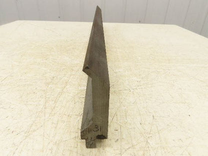 Press Brake Gooseneck Punch Die 31-1/4" Long 90° V 1/4" Finger 3-3/4" H