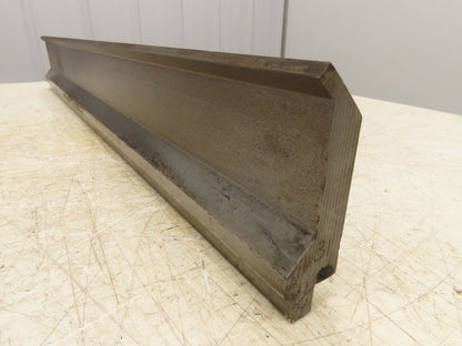 Press Brake Gooseneck Punch Die 31-1/4" Long 90° V 1/4" Finger 3-3/4" H
