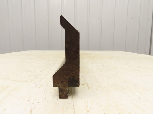 Press Brake Gooseneck Punch Die 37-1/2" Long 90° V 3/8" Finger 3-3/4" H