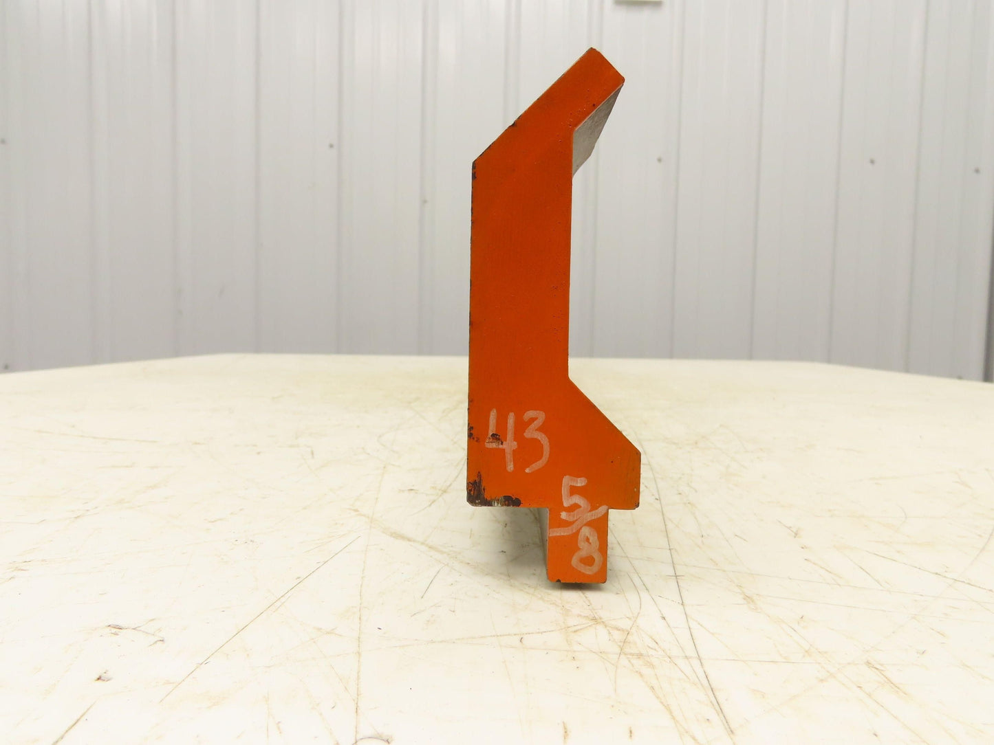 Press Brake Gooseneck Punch Die 43-11/16" Long 90° V 3/8" Finger 3-3/4" H
