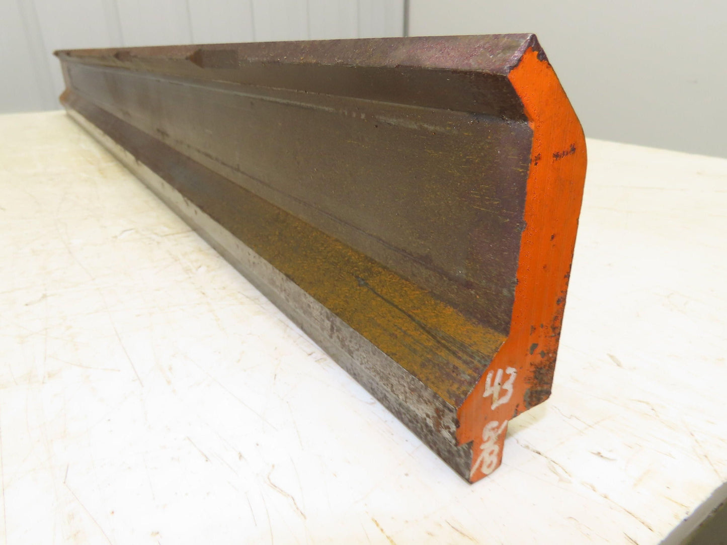 Press Brake Gooseneck Punch Die 43-11/16" Long 90° V 3/8" Finger 3-3/4" H