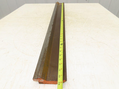 Press Brake Gooseneck Punch Die 43-11/16" Long 90° V 3/8" Finger 3-3/4" H