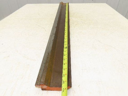 Press Brake Gooseneck Punch Die 43-11/16" Long 90° V 3/8" Finger 3-3/4" H