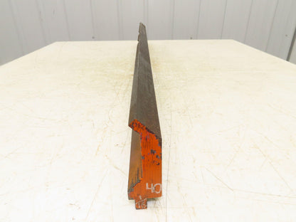 Press Brake Gooseneck Punch Die 40-1/16" Long 90° V 3/8" Finger 3-3/4" H