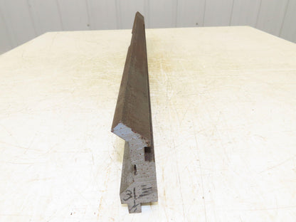 Press Brake Gooseneck Punch Die 31-1/2" Long 90° V 1/2" Finger 3-3/4" H