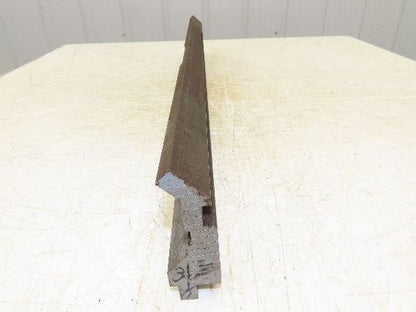 Press Brake Gooseneck Punch Die 31-1/2" Long 90° V 1/2" Finger 3-3/4" H
