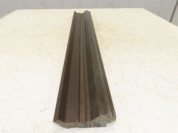 Press Brake Gooseneck Punch Die 31-1/2" Long 90° V 1/2" Finger 3-3/4" H