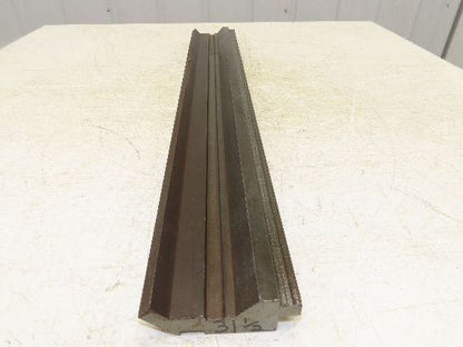 Press Brake Gooseneck Punch Die 31-1/2" Long 90° V 1/2" Finger 3-3/4" H
