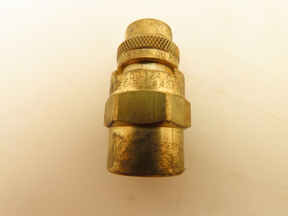 Spraying Systems 1/4QJ+QU-6510 Quickjet 65° Brass Spray Nozzle 1/4"npt Lot of 12