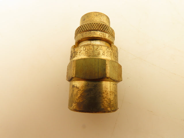 Spraying Systems 1/4QJ+QU-6510 Quickjet 65° Brass Spray Nozzle 1/4"npt Lot of 12