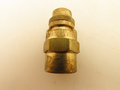 Spraying Systems 1/4QJ+QU-6510 Quickjet 65° Brass Spray Nozzle 1/4"npt Lot of 12