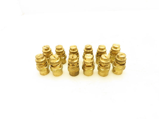 Spraying Systems 1/4QJ+QU-6510 Quickjet 65° Brass Spray Nozzle 1/4"npt Lot of 12