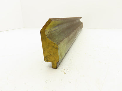 Press Brake Gooseneck Punch Die 28-1/4" Long 90° V 1/4" Finger 3-3/4" H