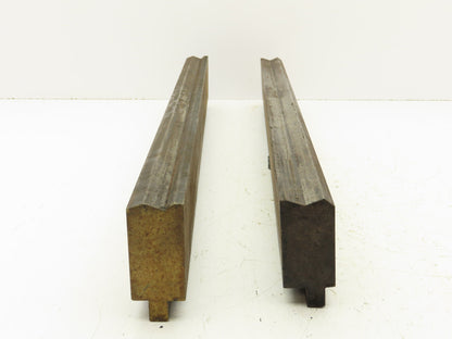 Press Brake Punch Die Set 24-1/4" Long 125° Offset Z Bend 11/16" W 140° 2nd V