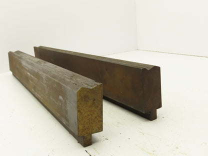 Press Brake Punch Die Set 24-1/4" Long 125° Offset Z Bend 11/16" W 140° 2nd V
