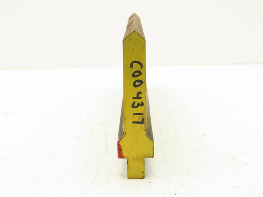 Press Brake Punch Die 15-7/8" Long 90° V 5/8" W 3-3/4" H 1/2" Tang
