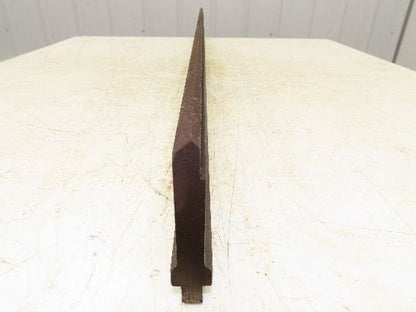 Press Brake Punch Die 51-1/16" Long 90° V 1/2" W 3-3/4" H 1/2" Tang