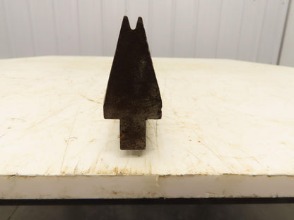 Press Brake Die 72-9/16" Long 30° V 1/8" W 3/16" D 1-3/4" H 1/2" Tang