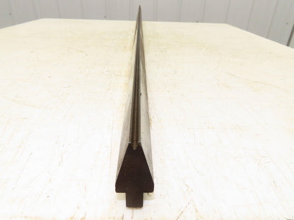 Press Brake Die 72-9/16" Long 30° V 1/8" W 3/16" D 1-3/4" H 1/2" Tang