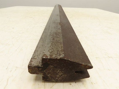 Press Brake Die 44-1/2" Long 30° V 1/2" W 13/16" D 2-5/16" H 1/2" Tang