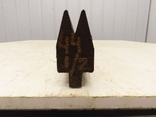 Press Brake Die 44-1/2" Long 30° V 1/2" W 13/16" D 2-5/16" H 1/2" Tang