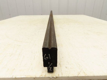 Press Brake Die 61-1/2" Long 90° V 1/4" W 1/8" D 1-3/4" H 1/2" Tang