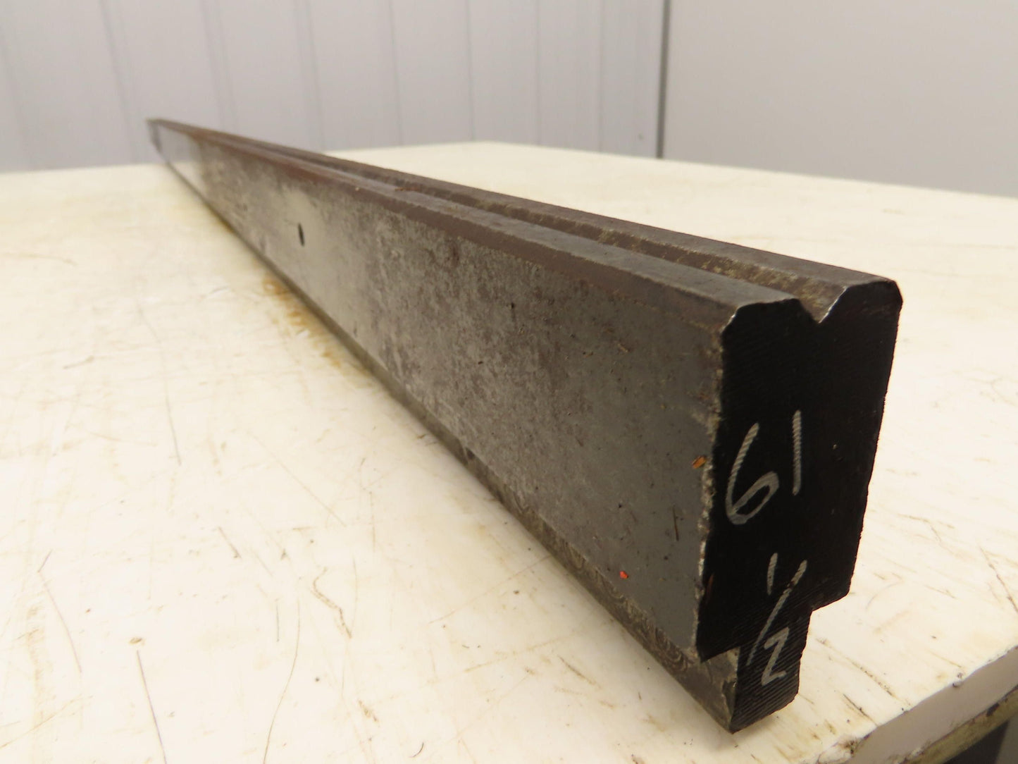 Press Brake Die 61-1/2" Long 90° V 1/4" W 1/8" D 1-3/4" H 1/2" Tang