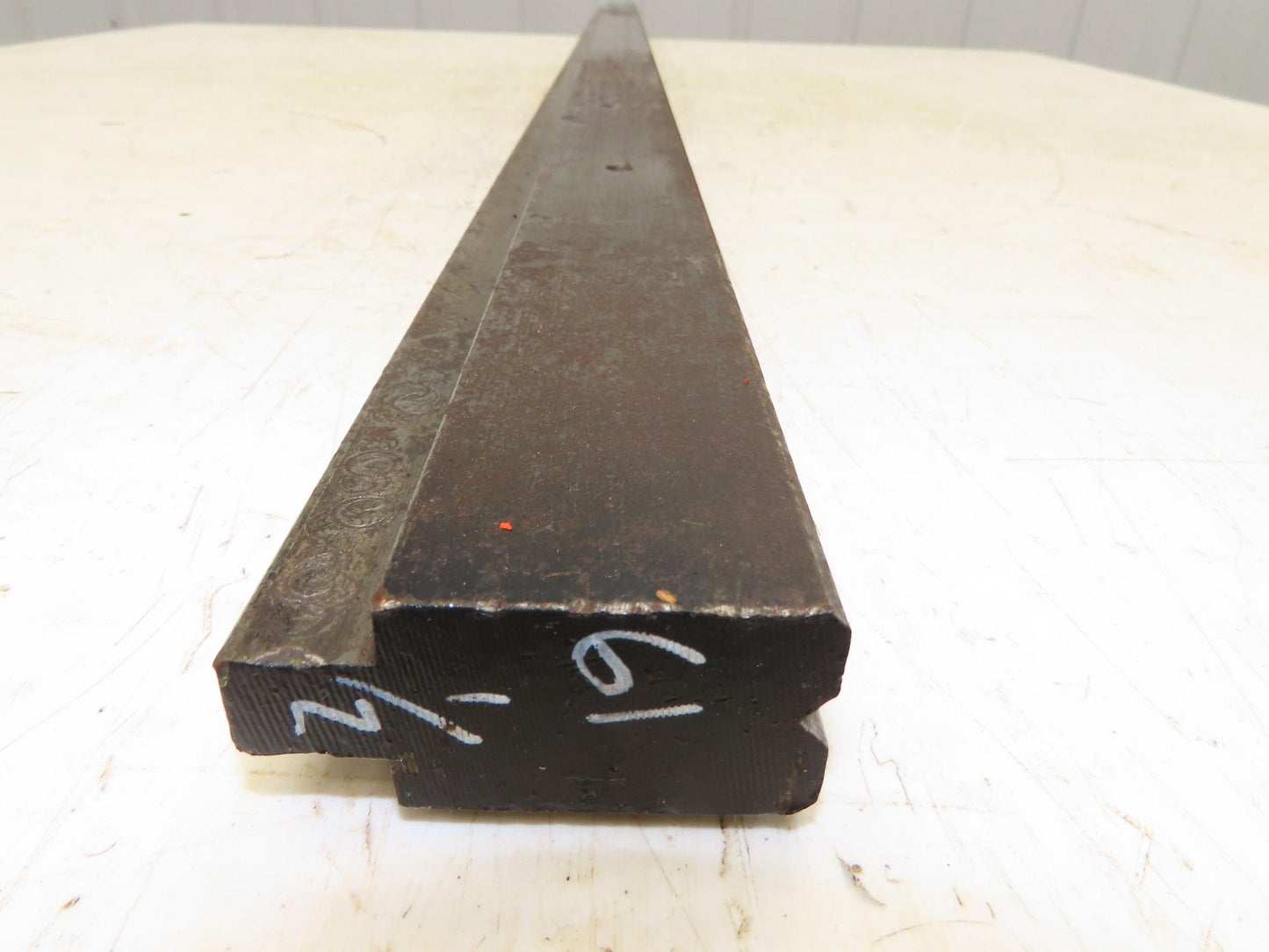 Press Brake Die 61-1/2" Long 90° V 1/4" W 1/8" D 1-3/4" H 1/2" Tang
