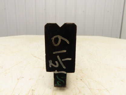 Press Brake Die 61-1/2" Long 90° V 1/4" W 1/8" D 1-3/4" H 1/2" Tang