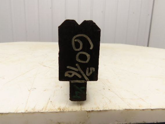 Press Brake Die 60-3/8" Long 90° V 3/16" W 1/8" D 1-5/8" H 1/2" Tang