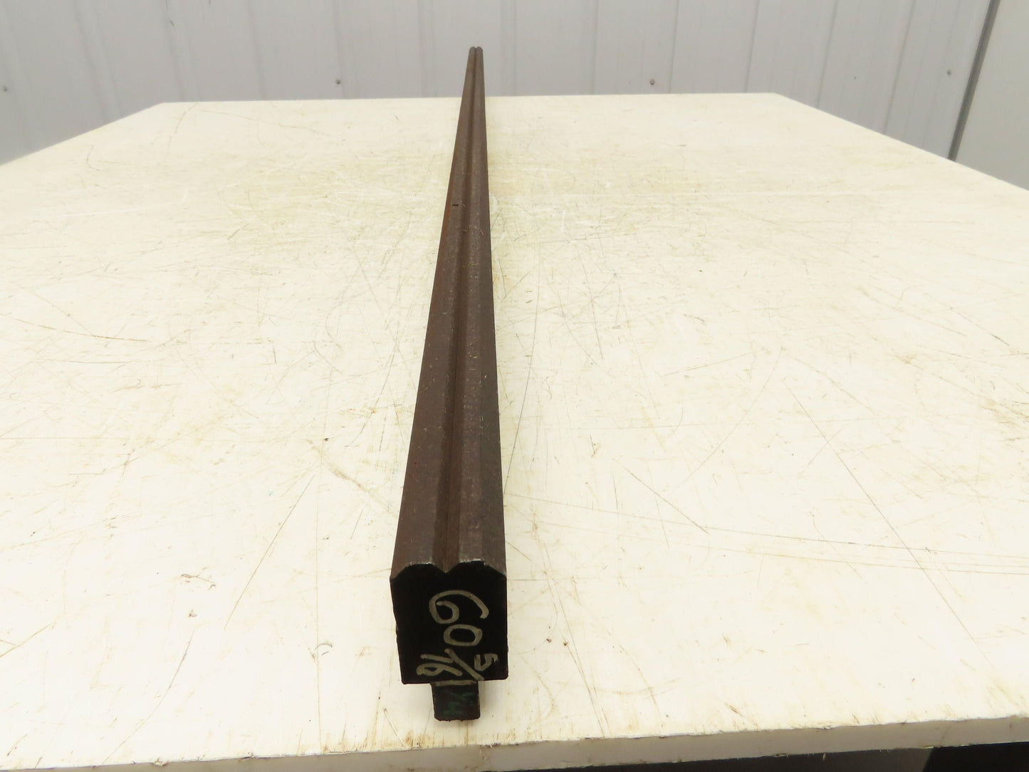 Press Brake Die 60-3/8" Long 90° V 3/16" W 1/8" D 1-5/8" H 1/2" Tang