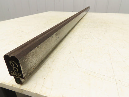 Press Brake Die 60-3/8" Long 90° V 3/16" W 1/8" D 1-5/8" H 1/2" Tang
