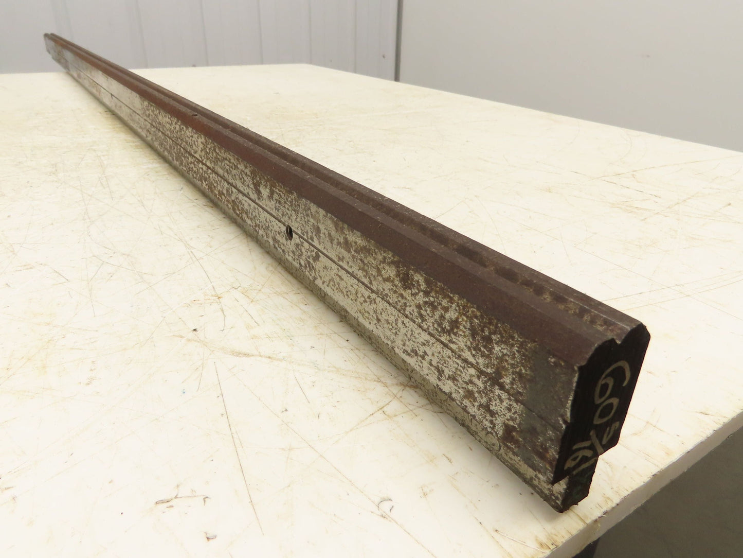 Press Brake Die 60-3/8" Long 90° V 3/16" W 1/8" D 1-5/8" H 1/2" Tang