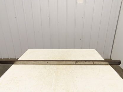 Press Brake Die 60-3/8" Long 90° V 3/16" W 1/8" D 1-5/8" H 1/2" Tang