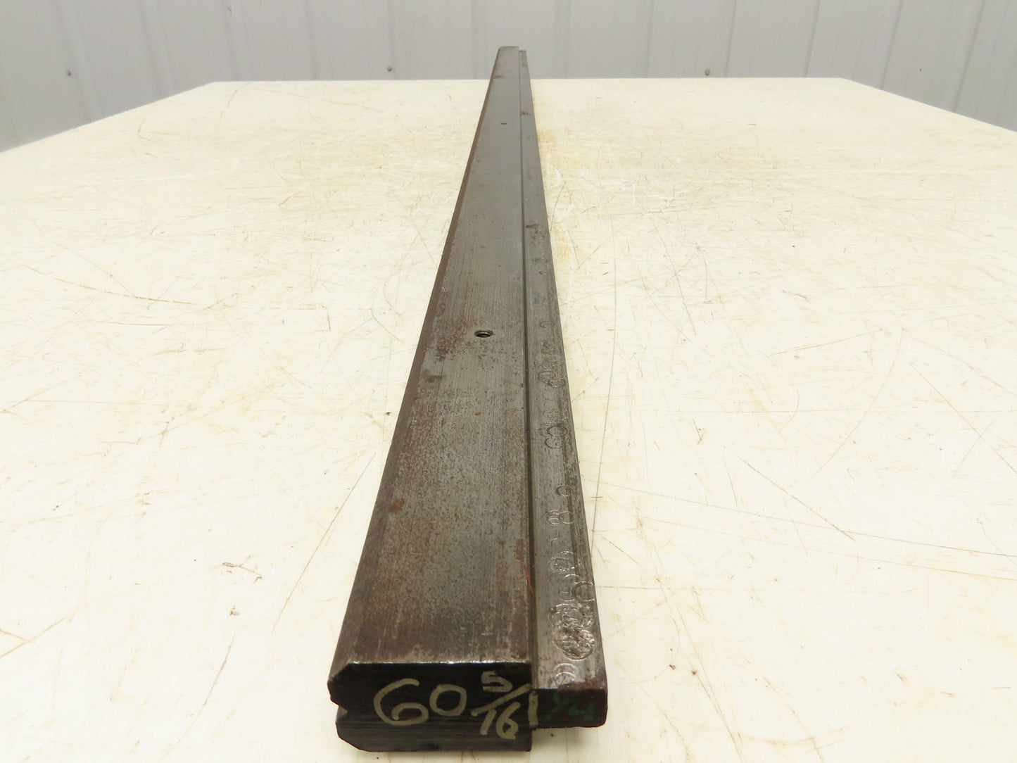 Press Brake Die 60-3/8" Long 90° V 3/16" W 1/8" D 1-5/8" H 1/2" Tang