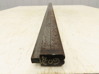 Press Brake Die 60-3/8" Long 90° V 3/16" W 1/8" D 1-5/8" H 1/2" Tang
