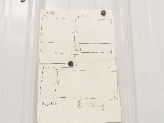 Press Brake Die Blank Set 13-1/2" Long 7" Wide 2-1/2" High 1/2" Safety Tang