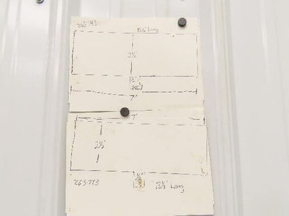 Press Brake Die Blank Set 13-1/2" Long 7" Wide 2-1/2" High 1/2" Safety Tang
