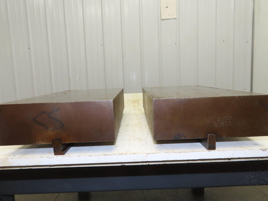Press Brake Die Blank Set 13-1/2" Long 7" Wide 2-1/2" High 1/2" Safety Tang