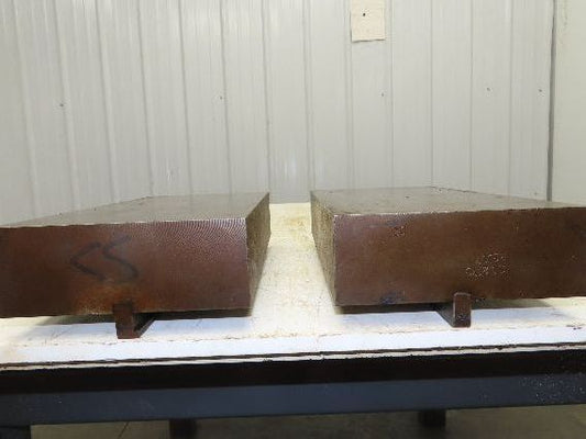 Press Brake Die Blank Set 13-1/2" Long 7" Wide 2-1/2" High 1/2" Safety Tang